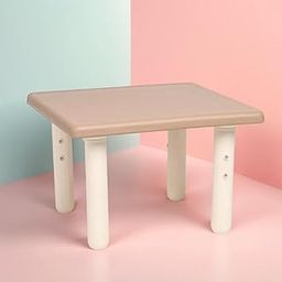 eHomeKart Square Shape for Kids -Plastic with 25 inch Length - Study Kids at Home or School - Perfect for Indoor and Outdoor - Play Schools and Homes – Chairs Not Included (Beige)-20