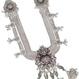 Kandora for Women Elegant Traditional Waist Chain for Brides and Occasions Fancy Silver Dimond Oxodise heavy kandora for women wedding silver oxidised wear to navratri for girls-image-51