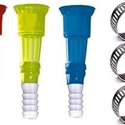 03 Pcs Water Tap Pipe Connector for Gardening and Car Washing Use for Pipe Holding Size 1/2 Inch with 03 Clips/Clamps-24
