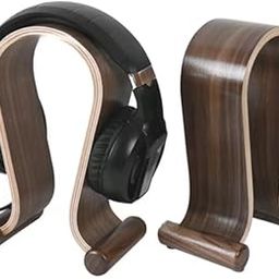 Headphone Stand Wood, Headset Stand for Desk, Walnut Gaming Headphone Holder Compatible for Sennheiser, Bose, Beats, Razer, AKG, Airpod Max, HyperX, Sony PS4 et.-picture-8