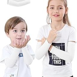 APTOX Arm Sleeves for Kids, Child 1 Pair/ 3 Pairs, UPF 50 UV Sun Protection Cooling Sleeves to Cover Arms for Girls, Boys, Babies, Toddlers, Children-image-10
