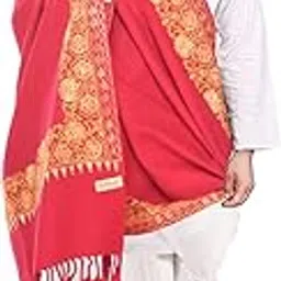 manra Men's Kashmiri Aari Embroidered Wool Shawl-picture-38