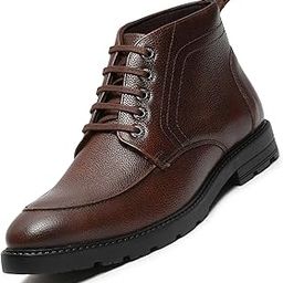 Chukka Boot for Men | Handcrafted | High Ankle Leather Boots | Hiking and Biking Boot | Lace Up Style Mens Formal Boot | Color - Brown (BT-WBNDCKVSBB)-image-20