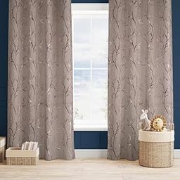 Vendola Blackout 9 feet Long Curtains Set of 1 with Tie Back, parda 9 feet Long, Foil Printed Curtain for Living Room, Bedroom, 80-85% Blackout, Perfect for Home Decor (9 Feet, Beige Box)-11