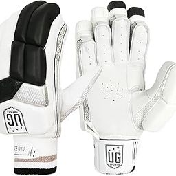 UG Sports Classic Batting Gloves | Lightweight Cricket Batting Gloves| Ergonomically Designed | Black and White Batting Leather Gloves for Adult | Cricket Gloves…-image-25