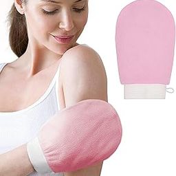 Veentus Exfoliating Glove for Body Scrub Body Scrubber Exfoliator Mitt for Use at Shower or Bath Exfoliating Body & Face Dead Skin Remover Korean Style Exfoliating Women Men Washcloth (2 Pis)-image-17