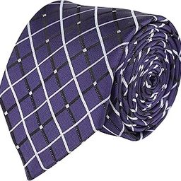 Kavove The Classic Checkered Blue Necktie For Men-13