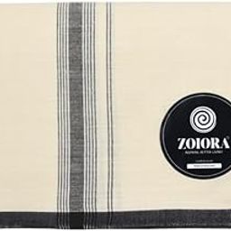 Premium Pure Cotton Lungi | Premium Ethnic Wear | Cream Lungi For Men | Hem-Stitched 100% Cotton Mundu | Single Dhoti | Pure Cotton Lungies For Men-41
