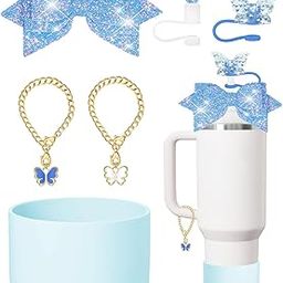 6 PCS for Stanley Cup Accessories, for Stanley Straw Cover, Straw Cover, Creative Straw Topper Straw Stopper Straw Cover Cap, Straw Tips Lids Protectors, for Stanley Cup Straw Cover (Blue)-11
