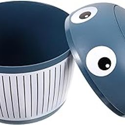 Zerodeko Baby Whale Trash Can Small Trash Can Waste Paper Basket Recycling Bin Cartoon Trash Can Cute Desktop Trash Can Car Trash Bin Tiny Waste Bin Dining Table Plastic Office Compost Bin-31