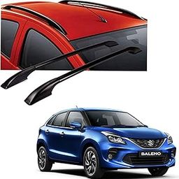 DS ENTERPRISE Drill Free Roof Rails for Maruti Suzuki Baleno All Models - Black Color (Pack of 2)-picture-3