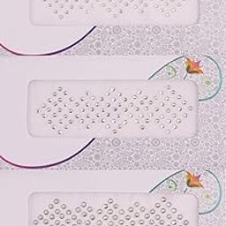 Round Bindis White Crystal Stone kumkum Sticker Diamond Cut Kundan Silver bindiya Set for Women (Pack of 3 Sheets Mix Sizes)-image-28