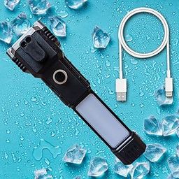 3W LED 300 Meter Range Powerful Heavy Duty Bright Flashlight Torch(Black)-image-101