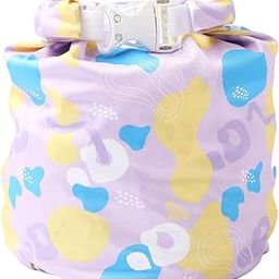 ALL NEW Portable, Waterproof Wet Bag – Fold & Roll Top, Buckle Closure, Reusable & Multipurpose for Baby Diapers, Wipes, Swimwear, Laundry, Storage, Grab and Go Wet Dry Bags (Scribble Print)-17