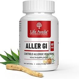 Life Aveda's Aller Gi | GMP Certified | Ayurvedic Medicine for Allergy Ayurvedic medicine for Runny Nose, Watery Eyes - 60 capsules-image-10