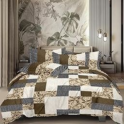 HONOR YOUR HOME 100% Cotton Queen Size Bedsheet Unique Design | Soft, Breathable & Lightweight | Fade Resistant & Skin-Friendly | Comfortable & Cozy Bedding Sheet-image-51