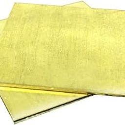 XMRISE Brass Sheets Plates Pad Shim H62 High Purity Raw Materials 2 PCS Industrial Scientific 100mmx100mm,1.5mm-image-31