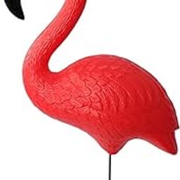 HEAVENGLOW Flamingo Garden Stake Bird Statue Figurine Lawn Sidewalks Home Yard Ornament Red 29.5x23cm 36cm-image-13