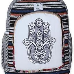 Handicraft Hand Made Himalayan Hemp Laptop Bag Backpack Traveler Bag with Buddha Design-image-58