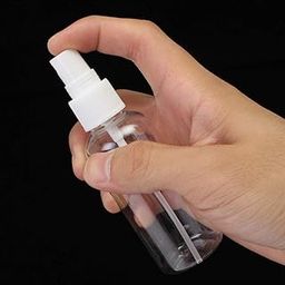 SLA SS - Empty Plastic Transparent Refillable Fine Mist Spray Bottle (100ml) Set of 4-6