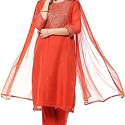 biba Women Polyester Straight Suit Set-picture-38