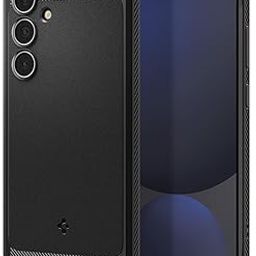 Spigen Rugged Armor for Samsung Galaxy S24 FE Case, Galaxy S24 FE Back Cover (2024) - Matte Black-24