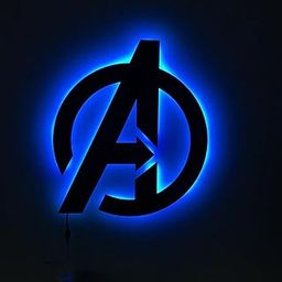 DarkIndia Avengers Logo LED Wall Art – 12x18 Inch Multicolor Backlit Superhero Symbol | Marvel-Inspired Wall Decor for Bedroom, Living Room, Gaming Setup & Gifts-image-20