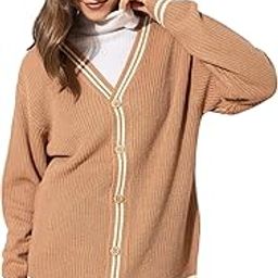 Beige Front Button Oversized Cardigan-image-23