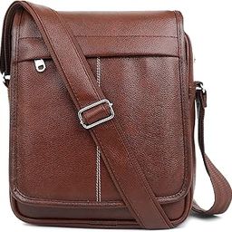 Stylish PU Synthetic Leather Men's Sling Bag Cross Body Travel Office Business messenger-image-7
