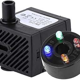 Sentrox Submersible Fountain Aquarium Pond Spare Replacement Water Pump with LED light | Mini Water Fountain Pump for Fountains & Aquarium/Fish Tank Water Pump (With LED- QTY -1)-picture-29