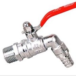 DLE Nozzle Bib Cock | Nozzle Tap with Handle Valve | Brass Valve for Hose Pipe Connection for Gardening Watering Washing Machine Bikes Cars (1/2 Inch, Brass with Nickel Coating)-image-20