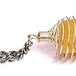 Natural Yellow Aventurine Crystal Tumble Key Chain Key Ring For Chakra And Reiki Healing-image-72