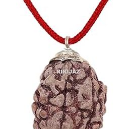 3 Mukhi Rudraksha Original Certified Three Face Silver Plated Pendant | Astrological Benefits and Positive Energy | Unisex Design for Men & Women-image-72