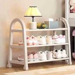 JHDXL Metal Shoe Rack, Shoe Organizer, Tall Narrow Shoe, Shoe Organizer, Large Shoe Rack, Freely Assembled, Organizer for Entryway, Closet, Dorm & Small Spaces(White,60 * 58cm/24 * 22.8in)-image-32