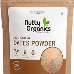 NUTTY ORGANICS Natural Dry Dates Powder - 500 Gm | Fined Kharek/Dates Powder | Use As A Subsitute For Sugar-image-46