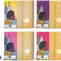 PHOOL LUXURY INCENSE Natural Incense Cones (Bundle Pack of 4) I Special Pack Floral Fragrances - Indian Rose, Tuberose, Lavender, Nagchampa I 100% Organic Dhoop Cones I Chemical & Charcoal Free-26