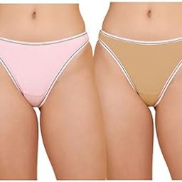 Seamless Cotton Blend Thongs for Women – Ultra-Soft, V-Waist, Lightweight G-String Panties for All-Day Comfort (Pack of 2)-image-30
