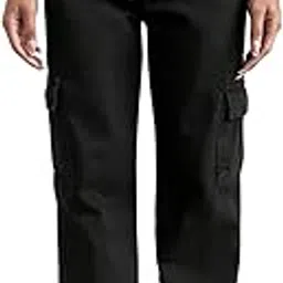 nu cloths Women Wide Leg Flap Pocket Cargo Jeans | Regular Fit Jeans for Women | Jeans Pant for Women-picture-37