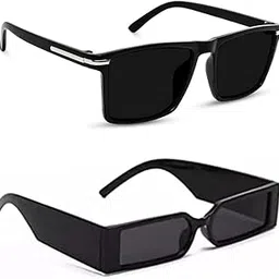 elligator Rectangular Wayfarer Sunglasses for Men & Women | Full-Rim Cover Eyewear for Driving, Cycling, Sports | Lightweight Flexible Optical Frame for All-Day Comfort & Selfies SR.No Solr-34-picture-5
