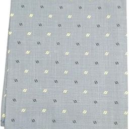 Unstitched Cotton Shirt for Men | Soft & Breathable Material | Ideal for Tailoring Formal & Casual Wear | Skin-Friendly | Perfect for Office | Cotton for Gents (Yellow Dot Grey)-94