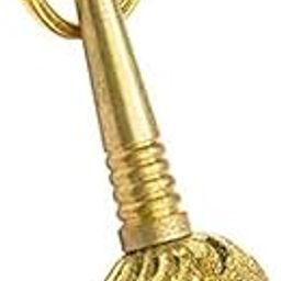 Brass/Peetal Iron Mix Hanuman Ji/Bajrangbali Gada Keychain Keyring Gift For Men, Women, Boys, Girls and Friends-17