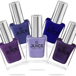 JUICE Quick-dry, Long Lasting, Chip Resistant, Gel Finish, High Gloss, F&D APPROVED COLORS & PIGMENTS Nail Kit, 5 in 1 Combo 31-image-75