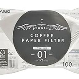 Hario Flat Bottom Coffee Filters, 01, White, 100 Count-image-87