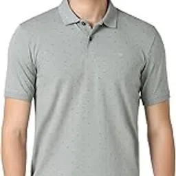 Peter England Men's Cotton Blend Solid Regular Fit T-Shirt-picture-46