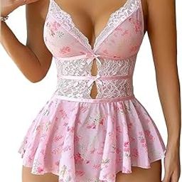 Women Sexy Babydoll Sleepwear Lingerie Night Dress | Women's Honeymoon Nightwear | Ladies Babydoll Dress for Romantic Gift, Birthday, Anniversary | Soft Polycotton Nighty for Women-image-89