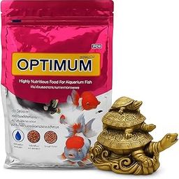 ISHUPET 200gm Optimum Fish Food for Aquarium Fish + Free Feng Shui Turtle Statue | Floating Daily Feed for Goldfish, Guppy, Tetra, Mollies | Enhances Color, Growth & Water Clarity-image-45