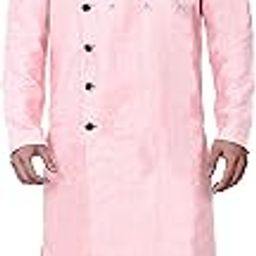 Basilio Men's Indo-Western Style Ethnic Set-109-Pink-picture-48