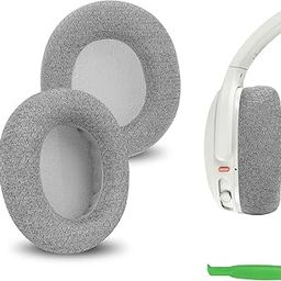 Geekria Comfort Mesh Fabric Ear Pads Compatible with Skullcandy Crusher ANC 2 Headphones, Ear Cushions, Repair Parts (Grey)-12