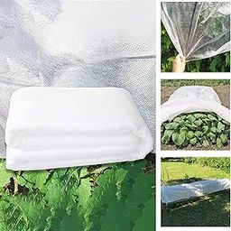Buildingshop Fabric Crop Cover - (5.25 ft/1.6 Meter Height x 370 Meter) - 17 GSM Durable Plant Cover for Optimal Protection, Crop Cover Agriculture Solution (1.6 Meter X 50 Meter)-12
