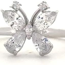 MELANO Pure 925 Sterling Silver Butterfly Ring With Adjustable Band & 925 Hallmark | Gift for Women Wife Girls | Multiple Design Options(Silver)-image-35